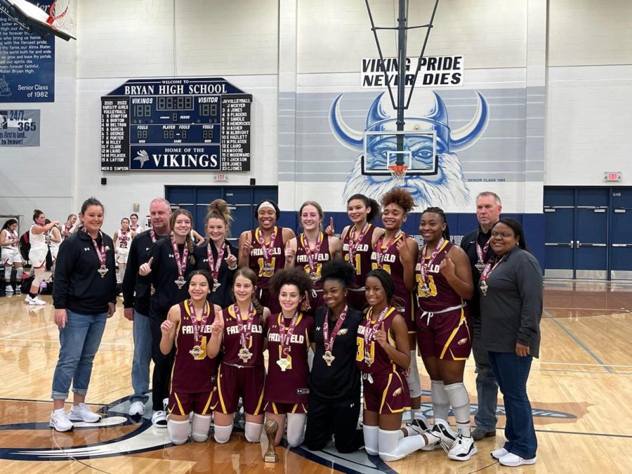 The Lady Eagles won the Gold at the Aggieland Invitational Tournament over the winter break.