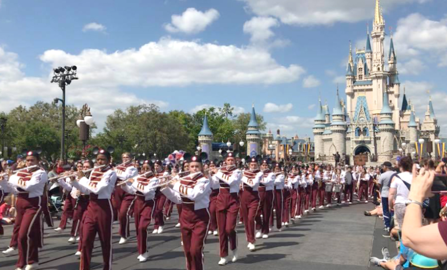 The Grand Band march at Disney World 2019