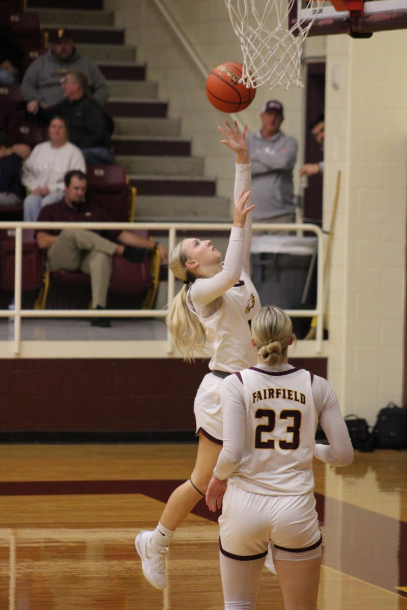 Williams goes in for a layup.